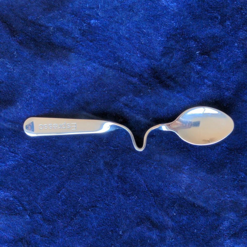 New espresso spoon, can hang on the edge of a cup / mug